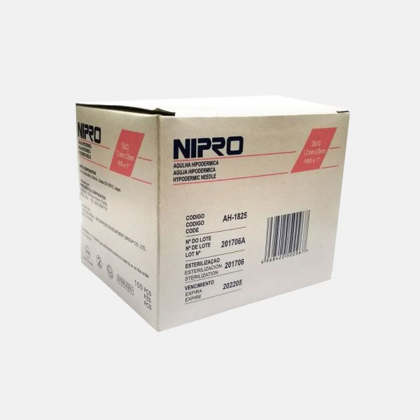 AGUJA HIPODÉRMICA NIPRO 100 UNIDADES